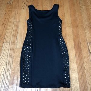 Forever 21 Black dress with gold studs
